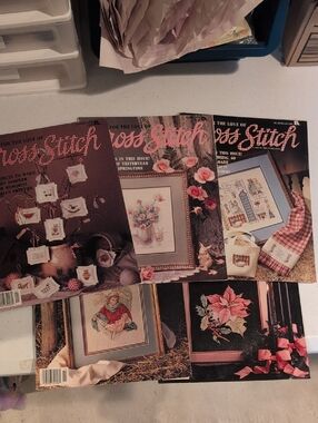 Cross Stitch Pattern Magazines - Floral & Holiday Designs